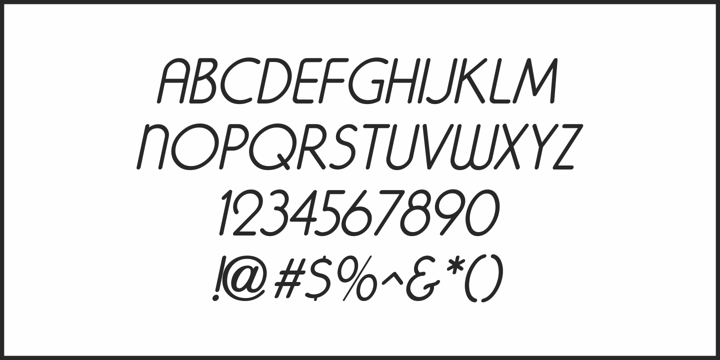 Пример шрифта Mimeograph Lettering JNL #2
